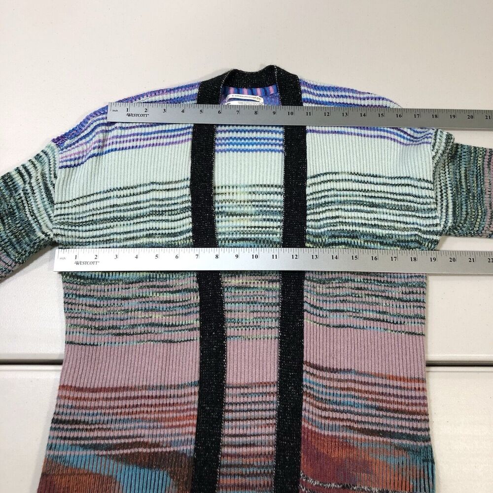 Anthropologie Space Dyed Longline Cardigan Size XS / S Open Knitted Viscose - Picture 4 of 8